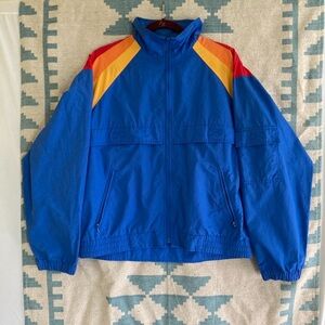 1980s Vintage Rainbow Hobie Zip Color block Sailing Jacket Men’s L Windbreaker .
